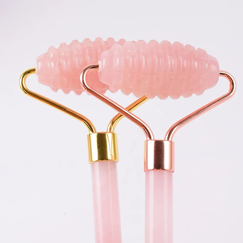 Rose Quartz Face Roller & Gua Sha Set