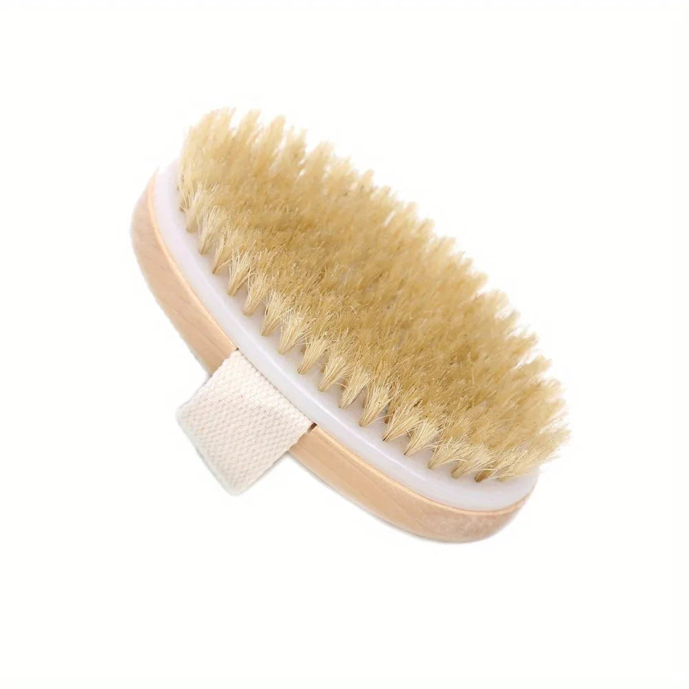 Natural Bristle Body Dry Brush
